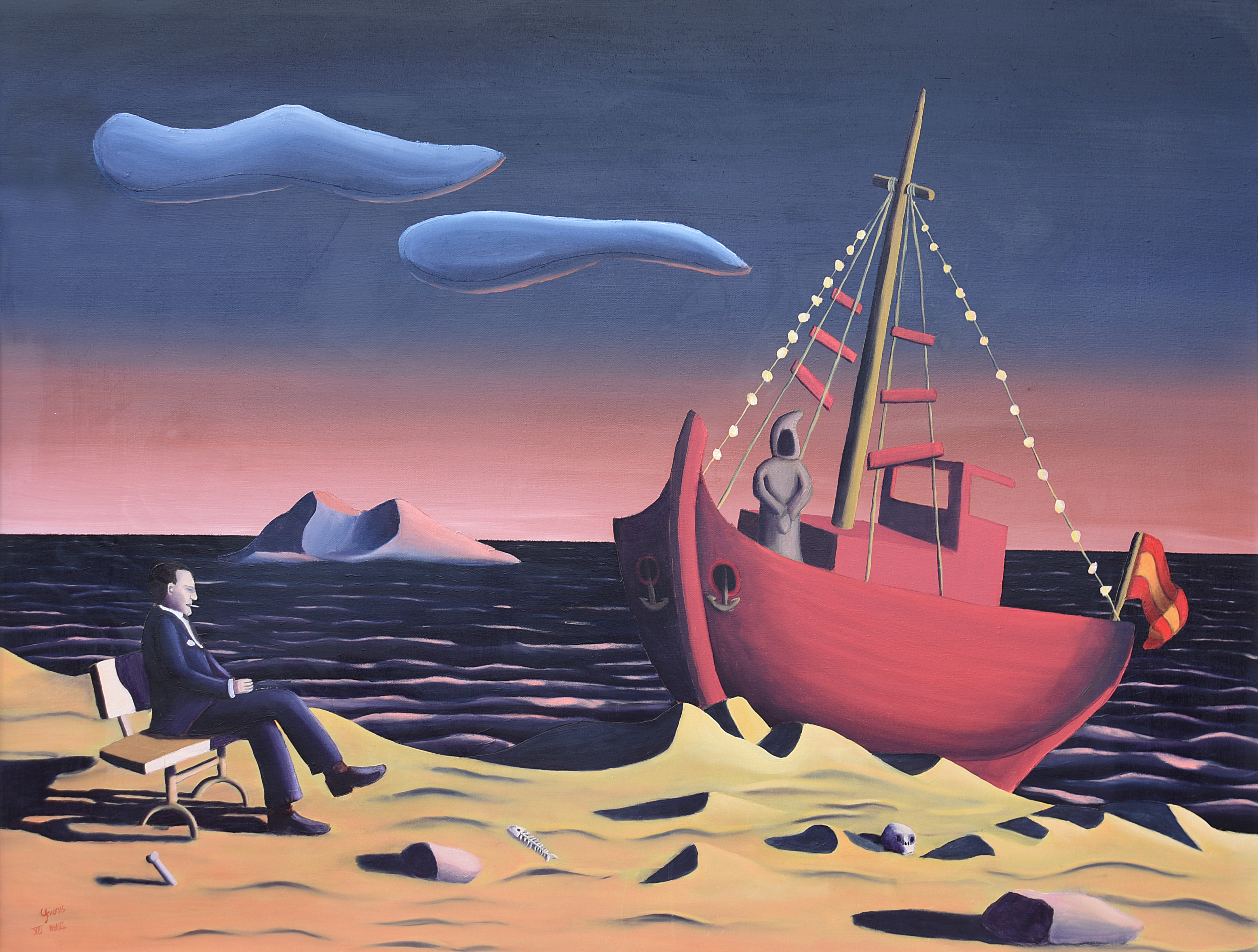 Painting by Christos Ghionis: Diaphanous II, 2012