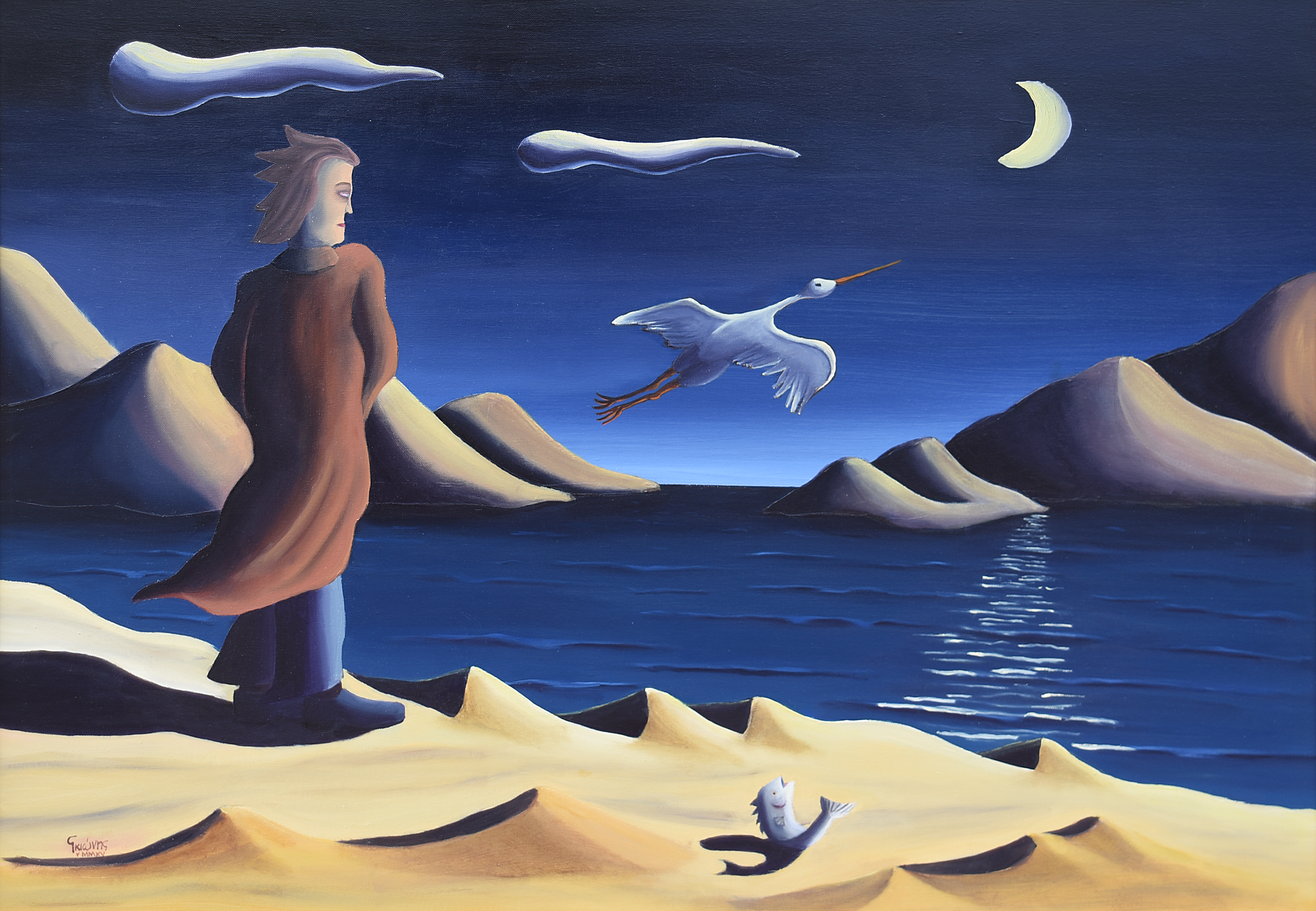 Painting by Christos Ghionis: Airy Spirit II, 2015