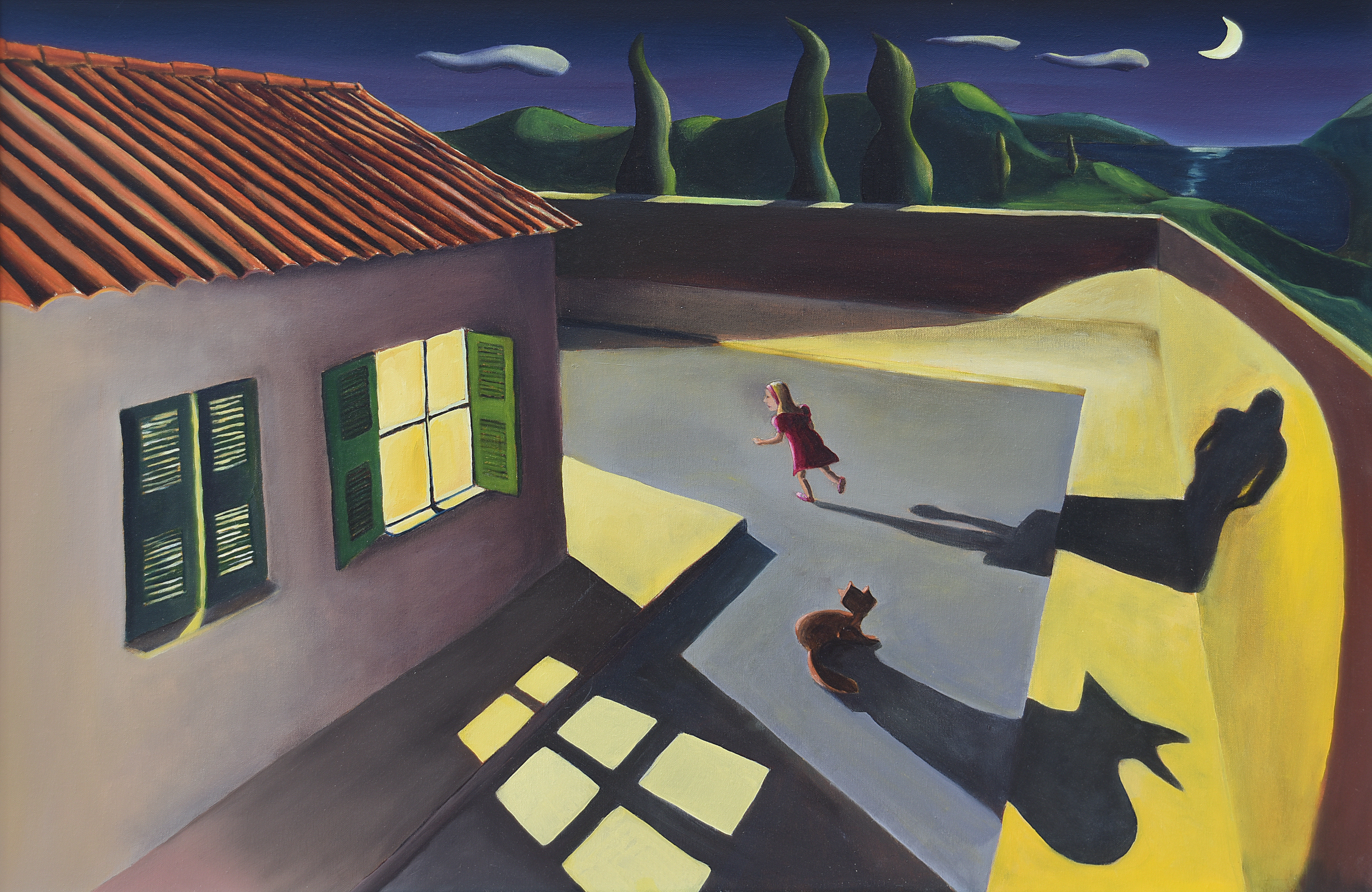 Painting by Christos Ghionis: Procris in the Outskirts of Teumessus, 2015