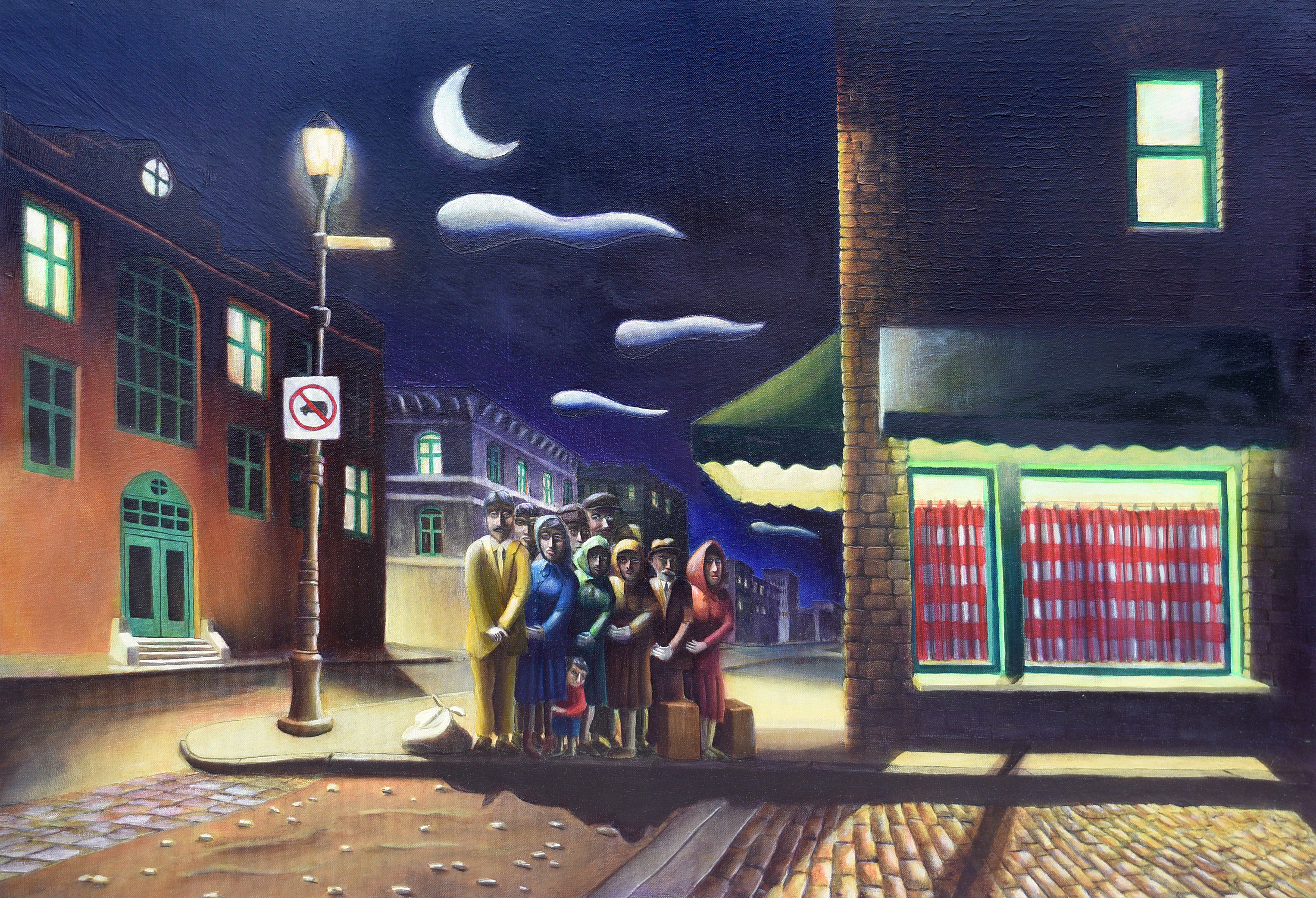 Painting by Christos Ghionis: America America III, 2025