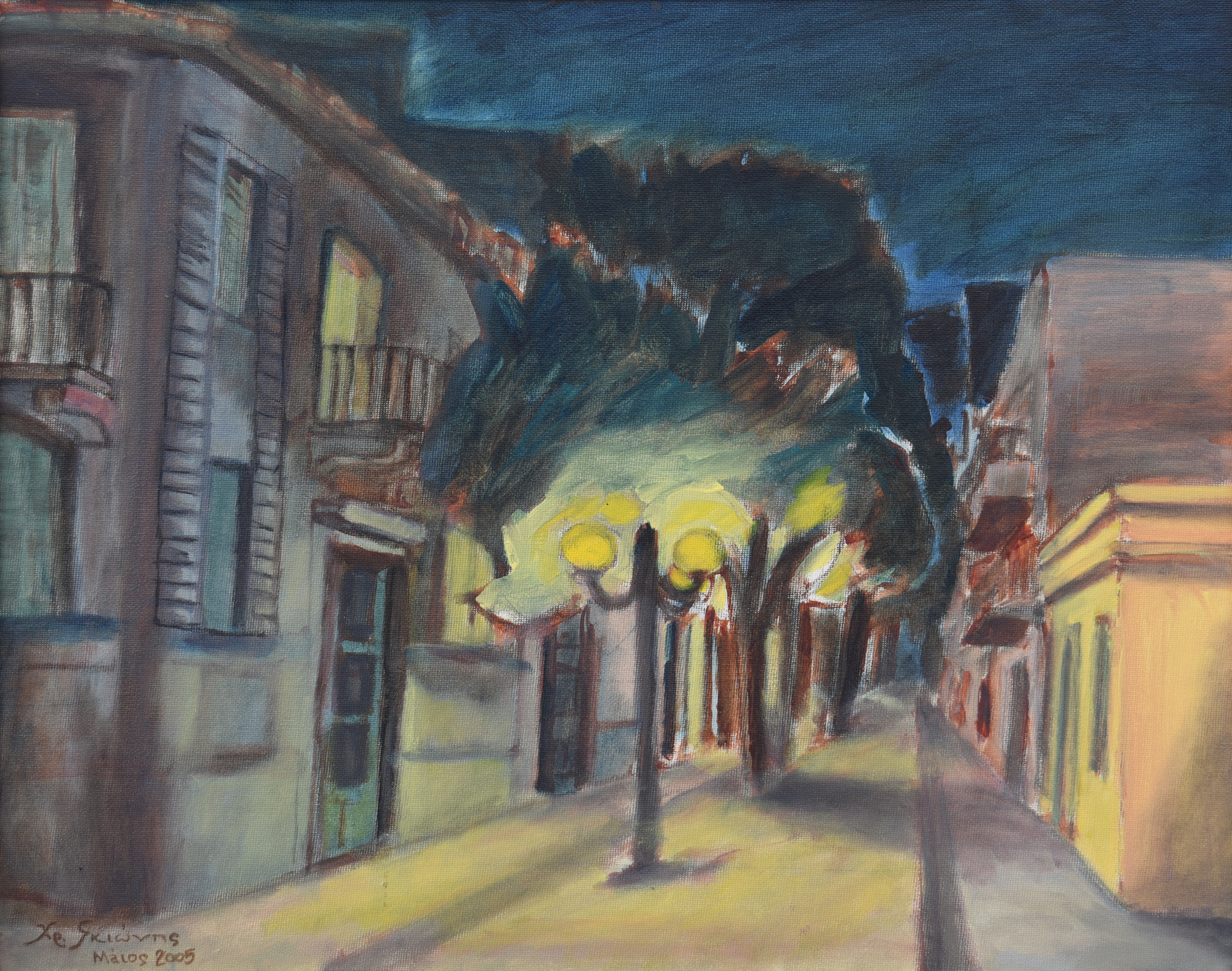 Painting by Christos Ghionis: Kerameikos I, 2005