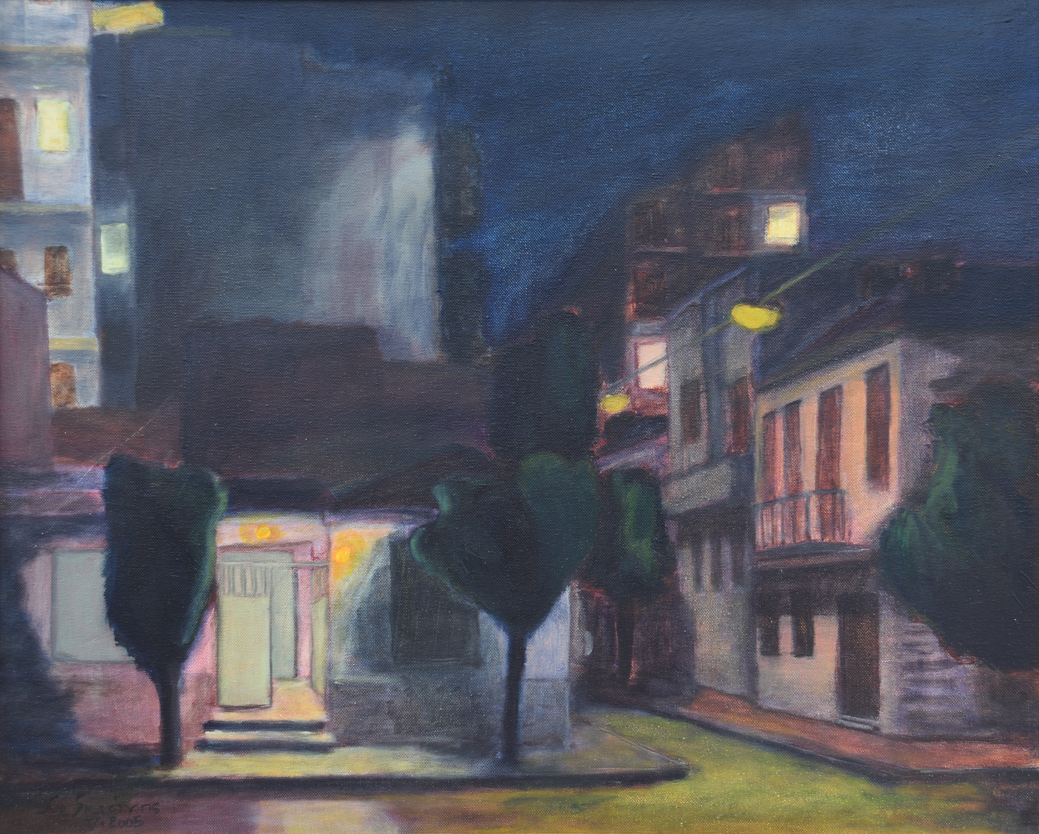 Painting by Christos Ghionis: Kerameikos II, 2006