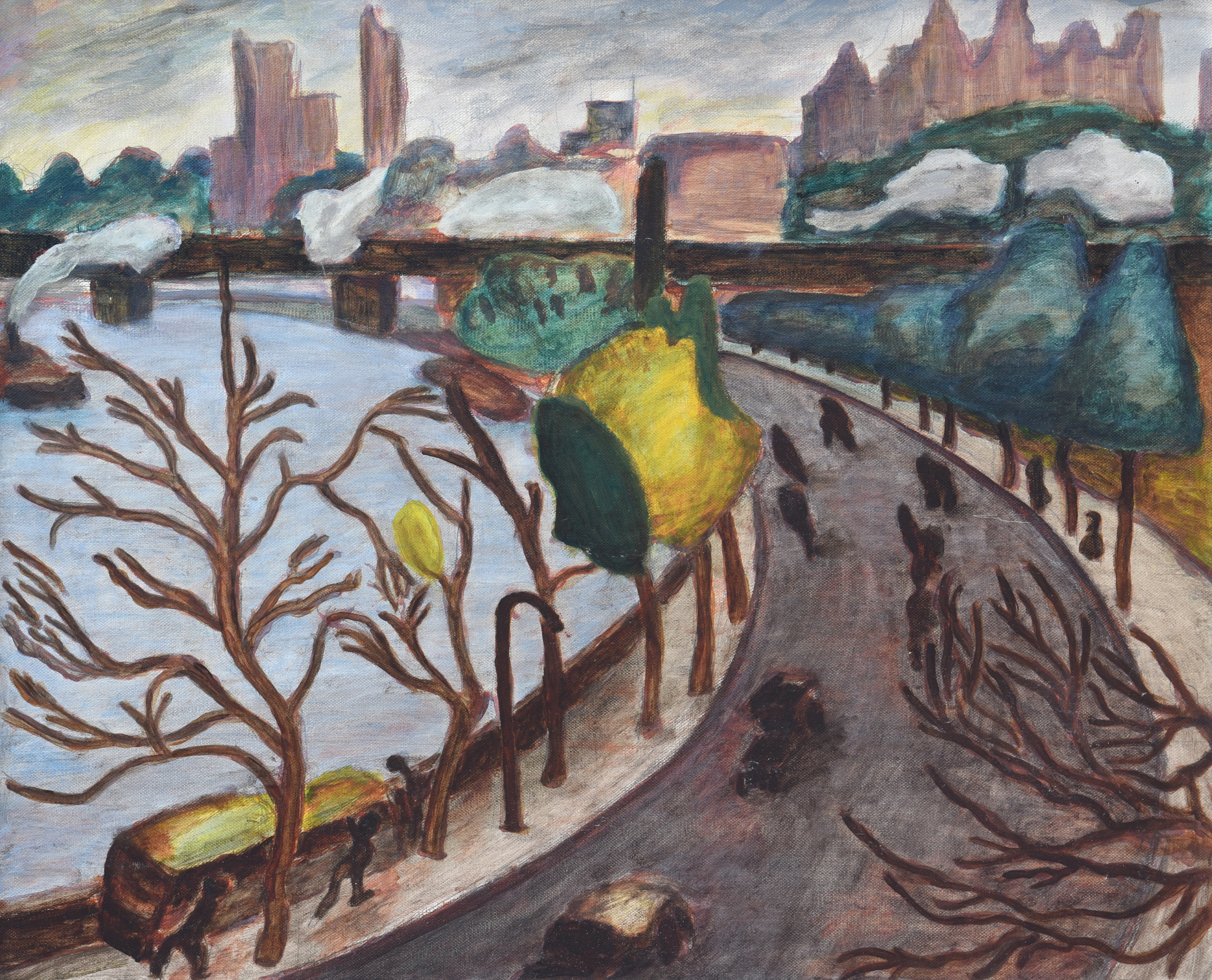 Painting by Christos Ghionis: Apres Derain, 2005