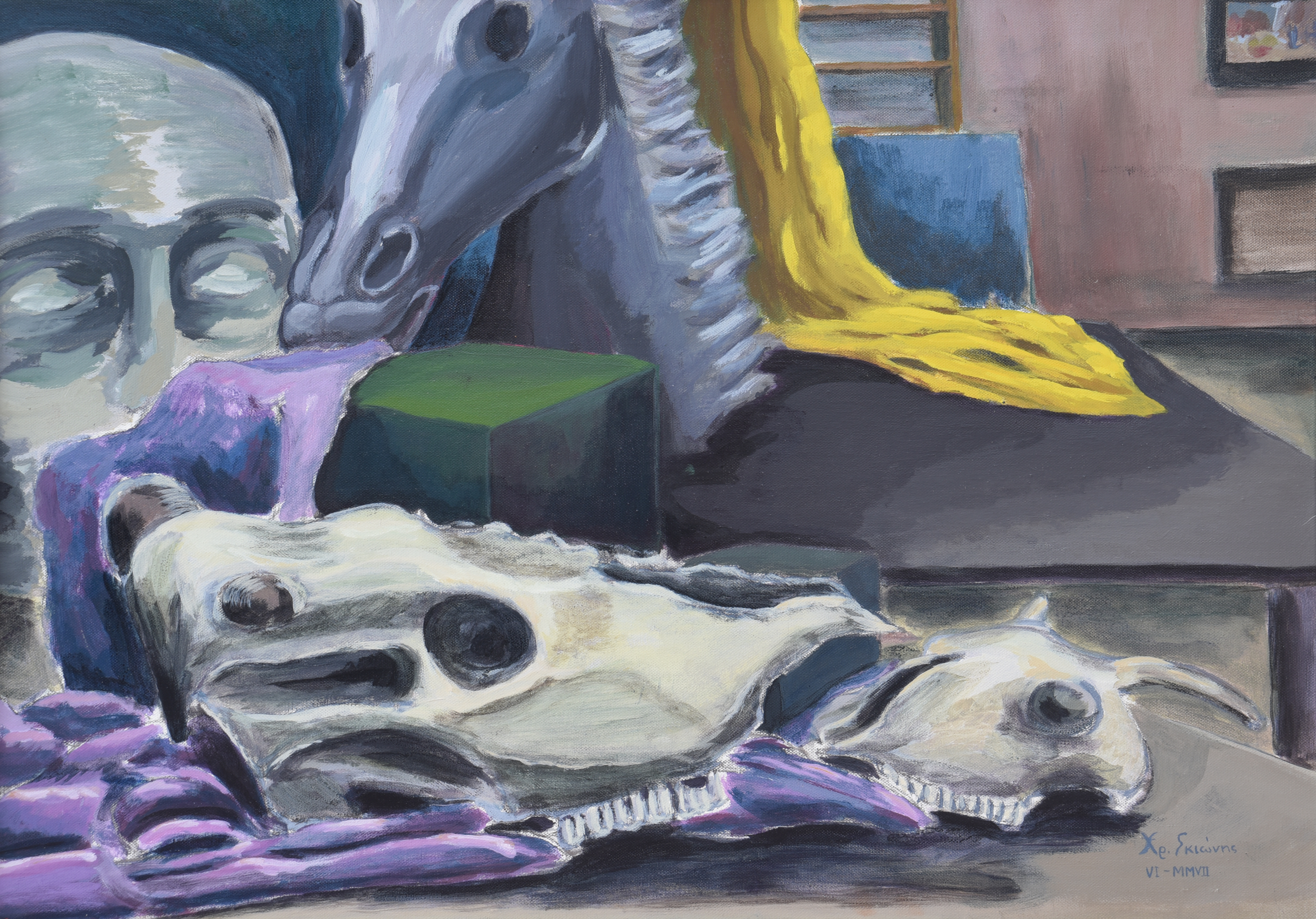 Painting by Christos Ghionis: Still Life, 2007
