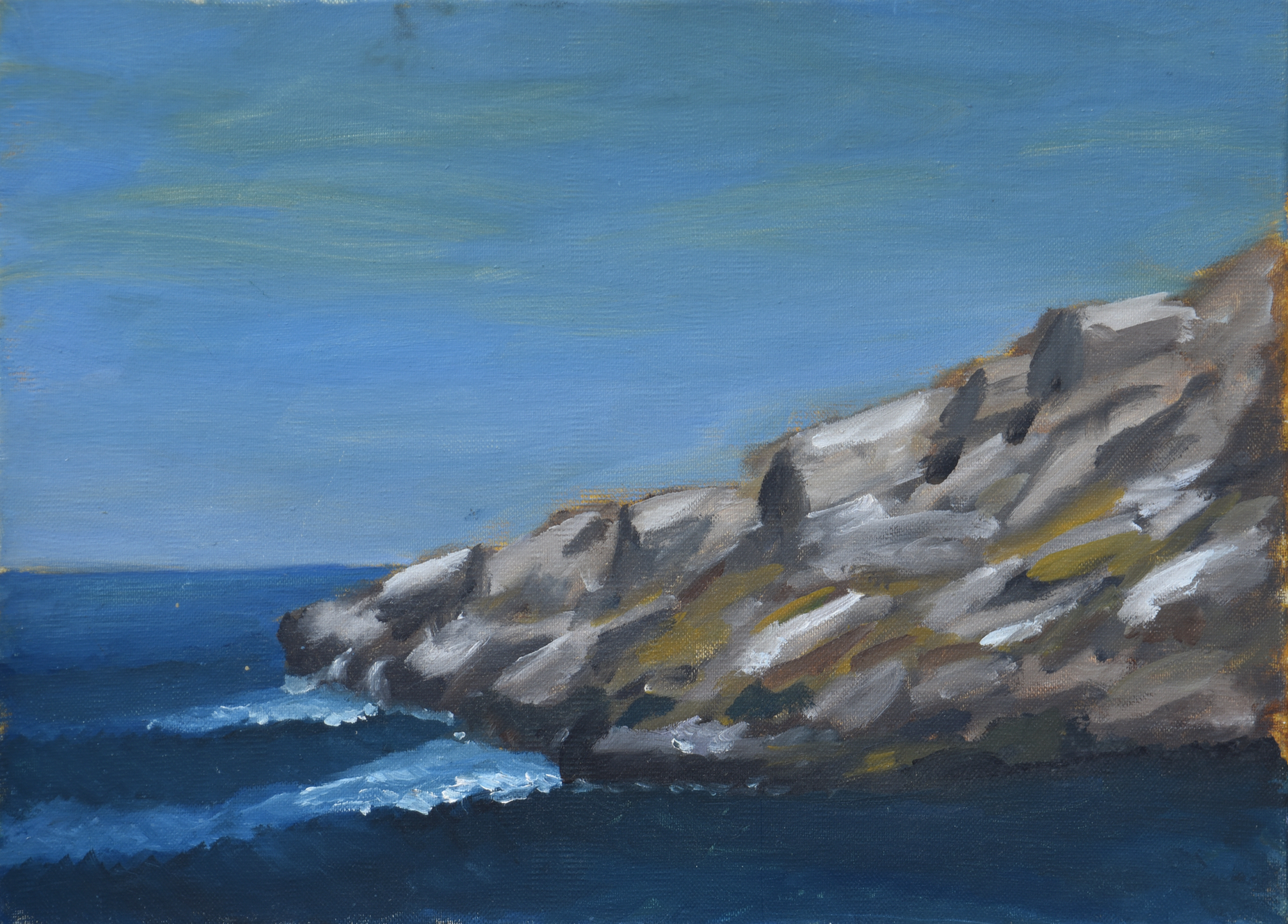 Painting by Christos Ghionis: Banikas, Pelion I, 2004