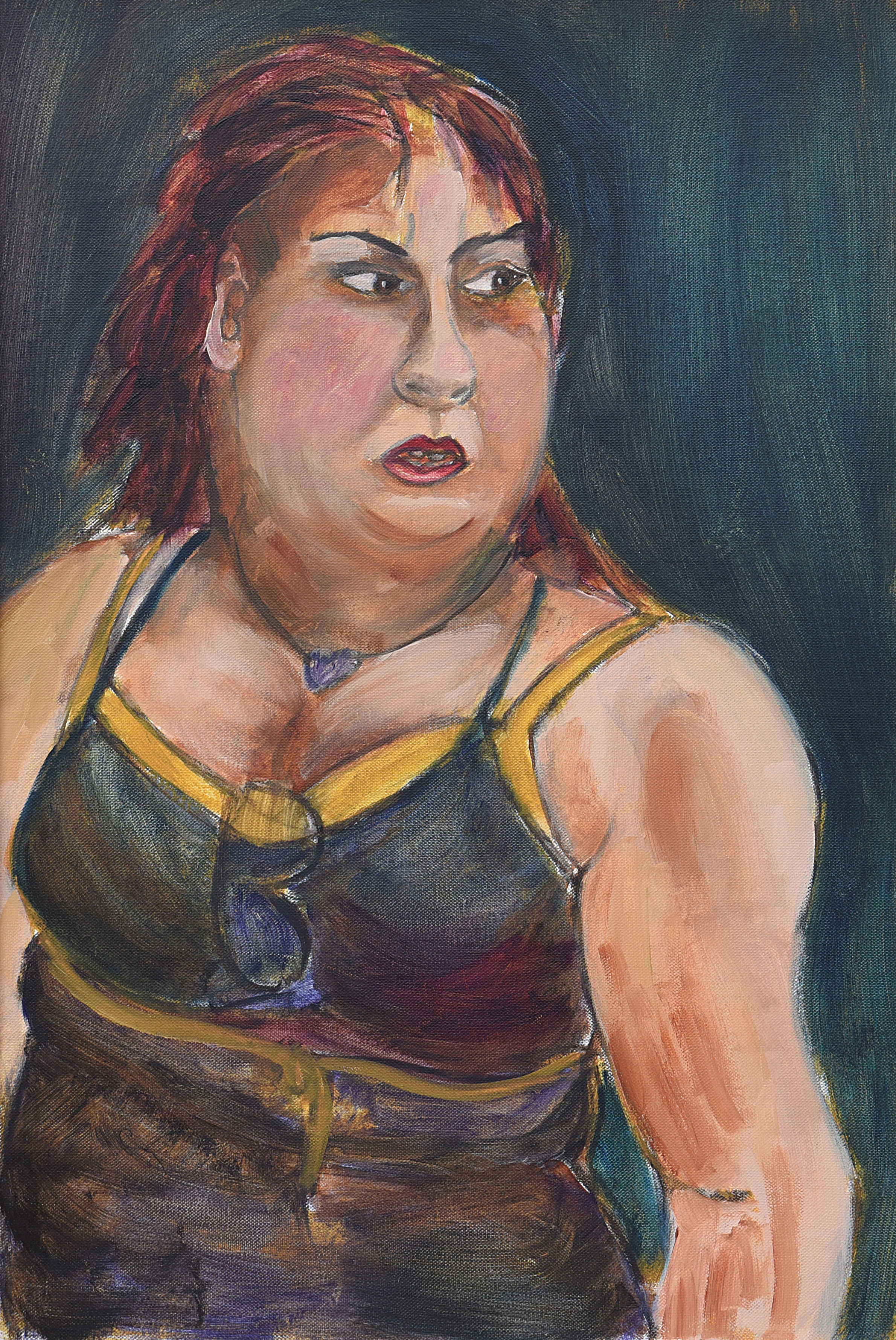 Painting by Christos Ghionis: Sour Grapes, 2008