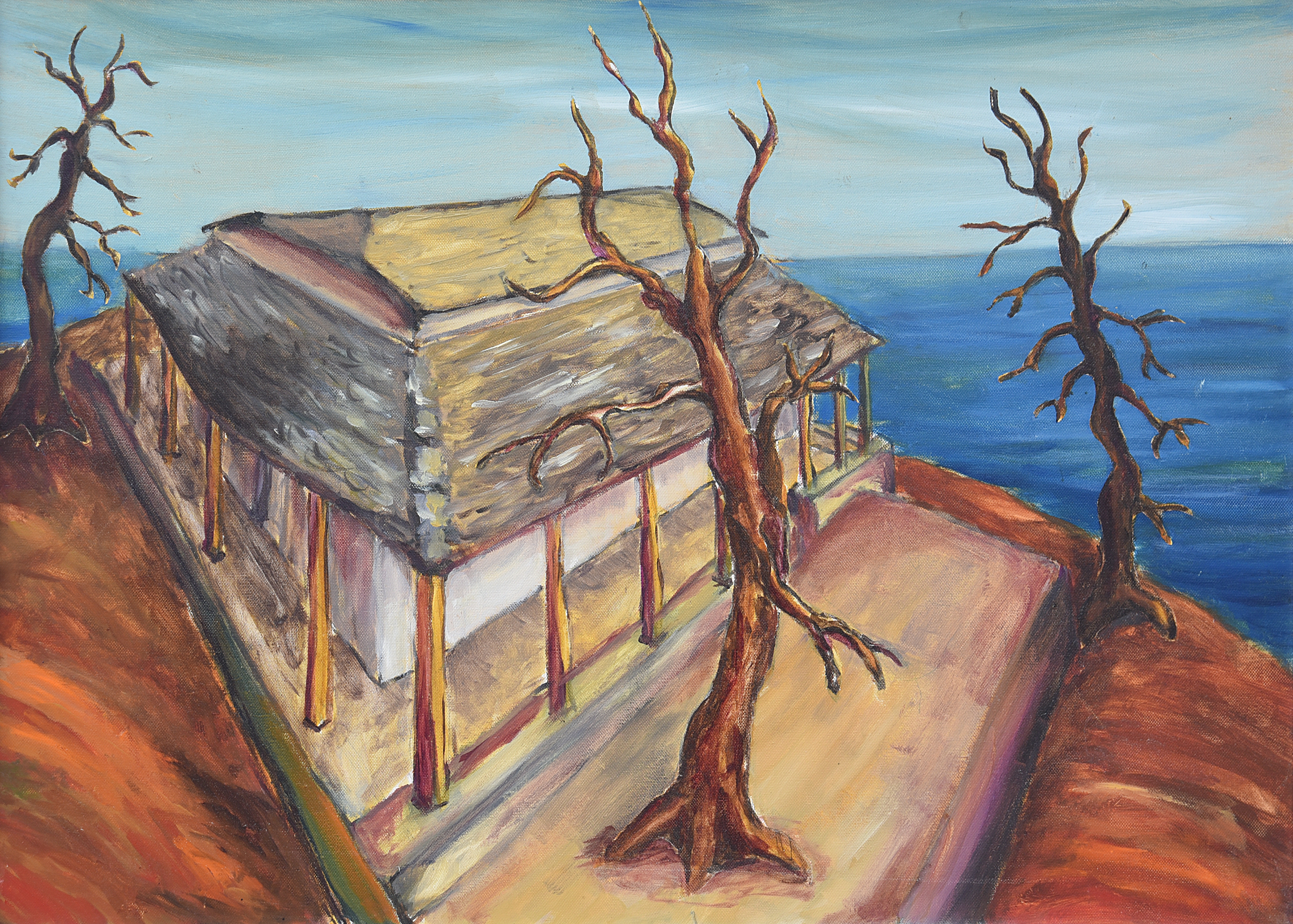 Painting by Christos Ghionis: Saint George II, 2007
