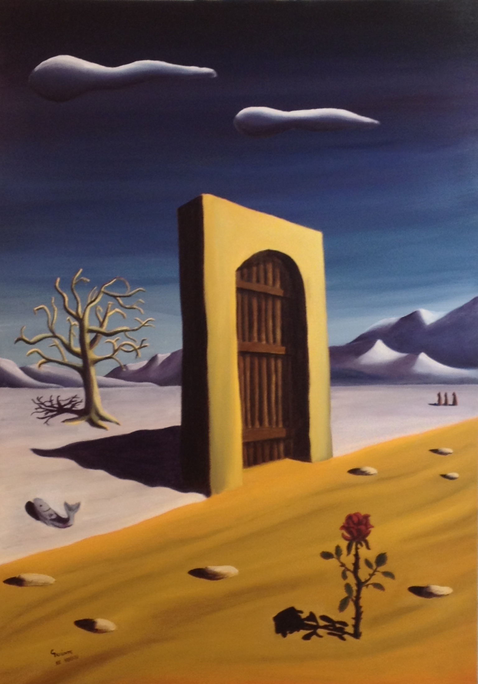 Painting by Christos Ghionis: The Monks, 2014