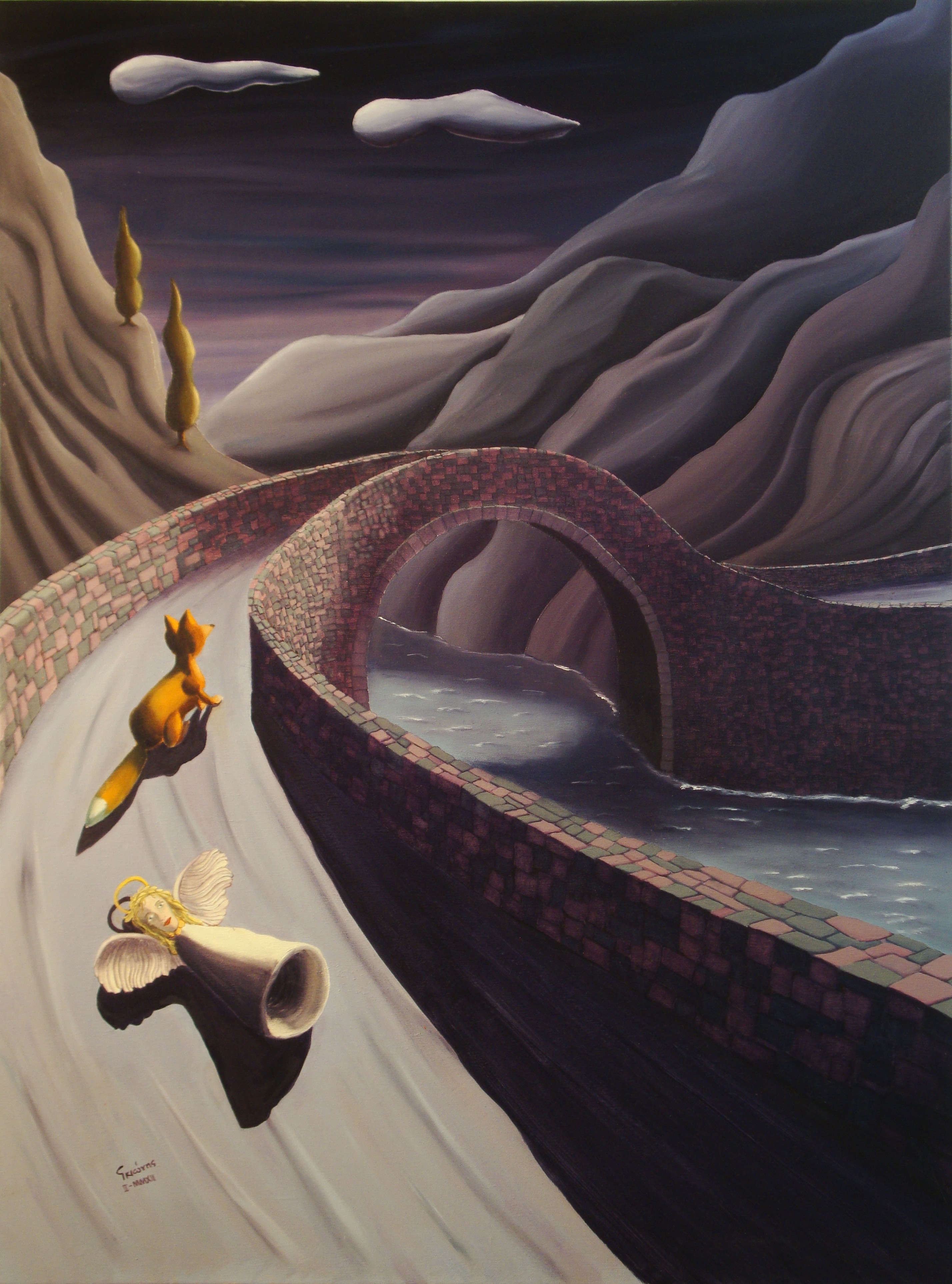Painting by Christos Ghionis: I Speak of You, 2012