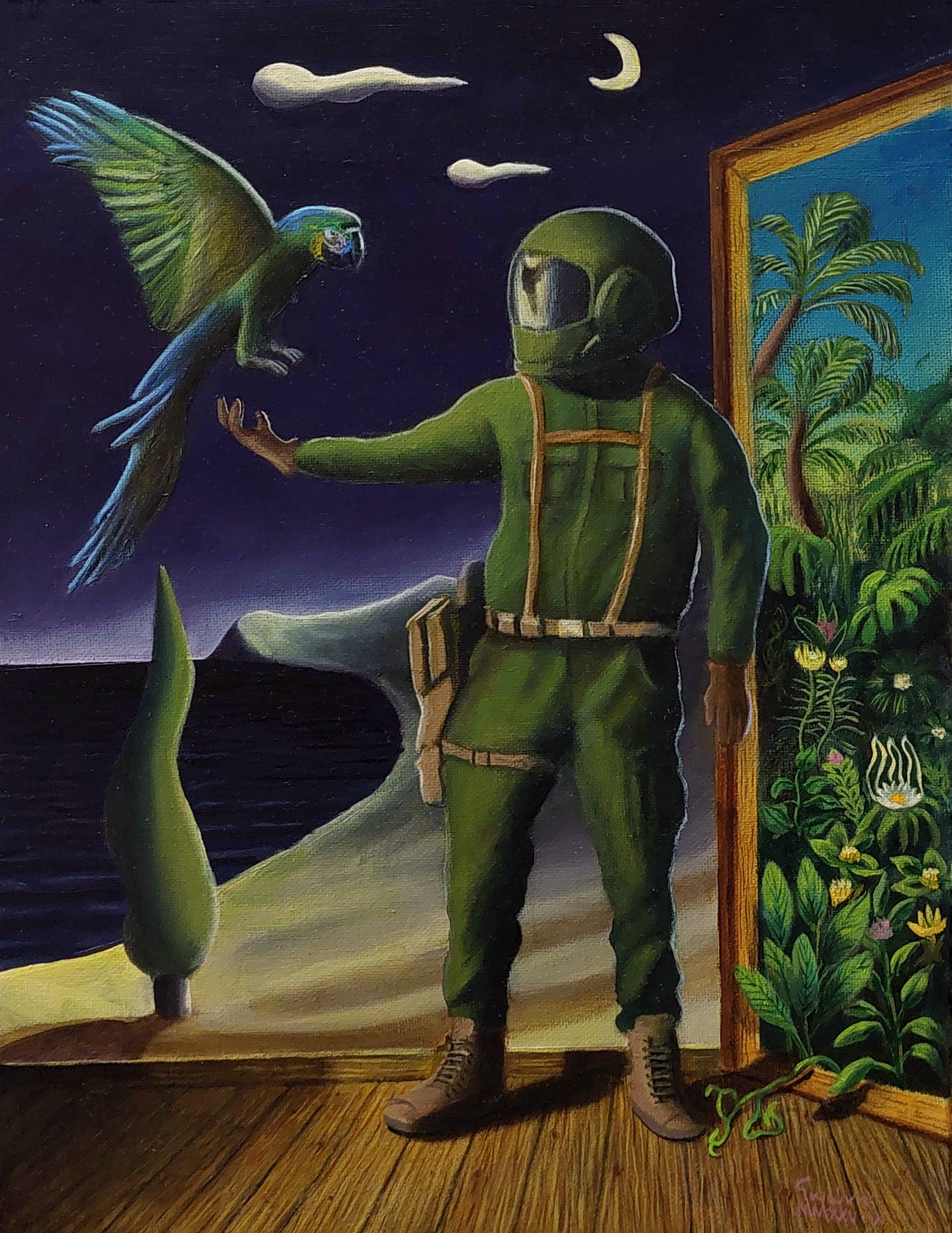 Painting by Christos Ghionis: The Prometheus Paradox, 2026